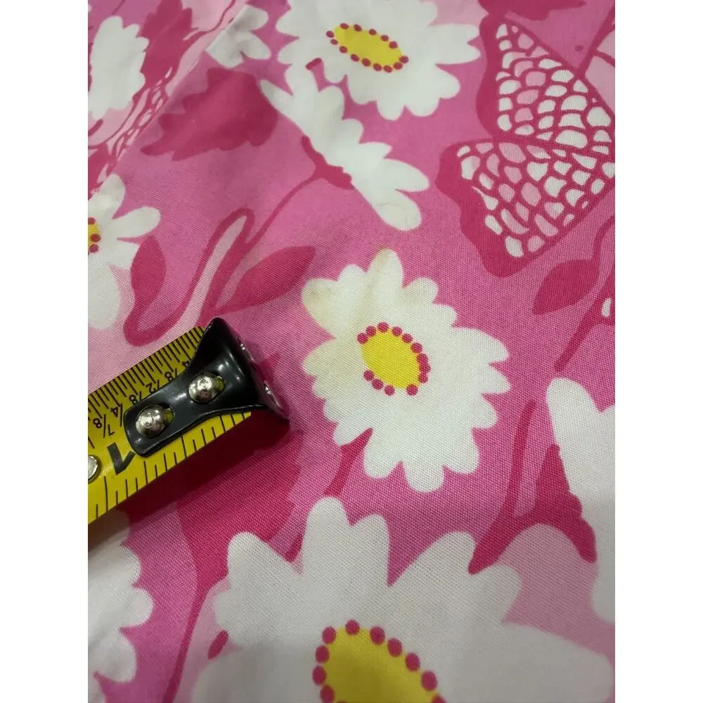 Lilly Pulitzer White Label Girls Sz 3T Shift Dress Pockets Daisy Butterfly Pink